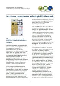 Hoofdstuk EM Keramiek uit An Earth Saving RevolutionBoek